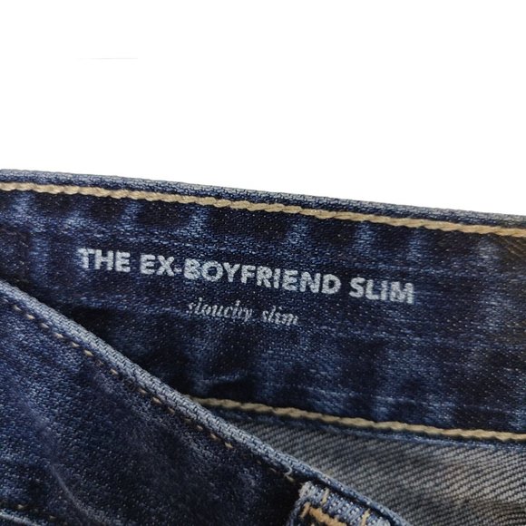 Adriano Goldschmied Ag-Ed Womens 25 Blue Denim Ex-Boyfriend Slouchy Slim Jeans - Picture 6 of 9